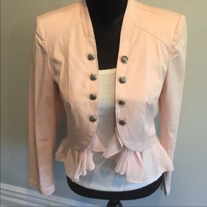 White House Black Market pale pink jacket